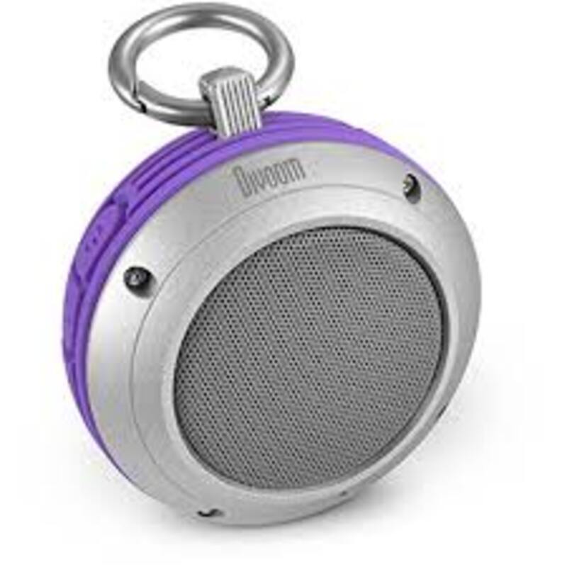 Divoom Bluetooth Voombox Travel - Rugged, Water Splash Resistant, for Mobile Phones, Purple