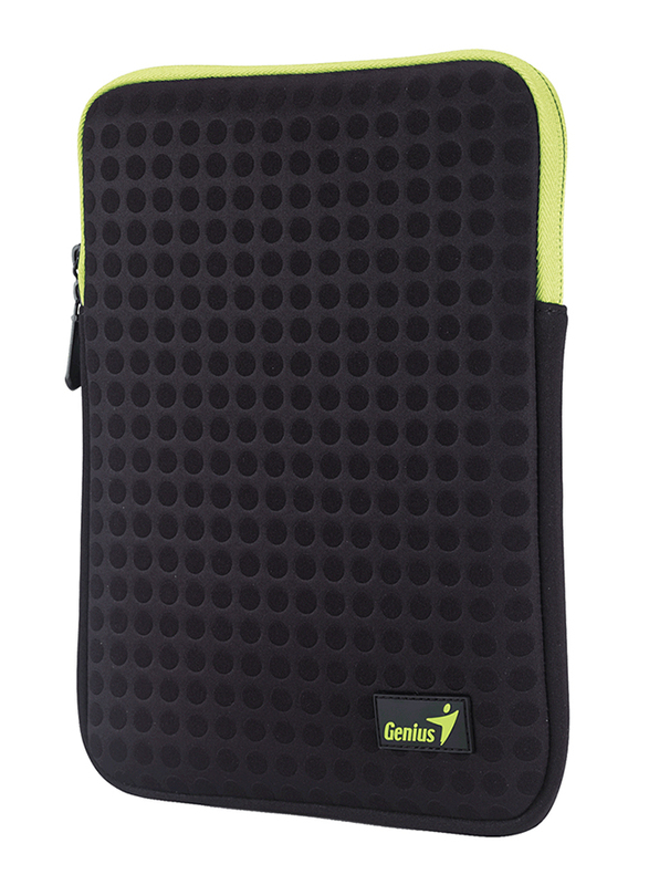 Genius Tablet PC/iPad Mini/iPad 8-inch Polyester Sleeve Bag, GS-1021, Black/Green