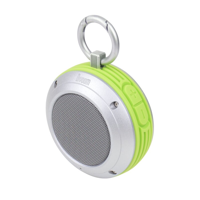 Divoom Bluetooth Voombox Travel - Rugged, Water Splash Resistant, for Mobile Phones, Light Green