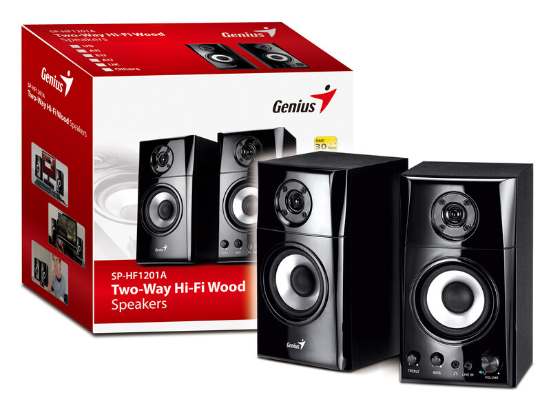

Genius SP-i500 Docking Speakers with Apple cradle - wired Series, Black