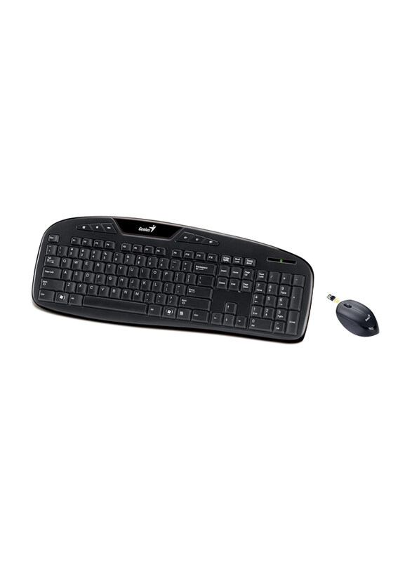 

Genius KM-8216S Wireless Silent Keyboard & Optical Mouse Combo with AI Copilot Assistant & Voice Commands, Black