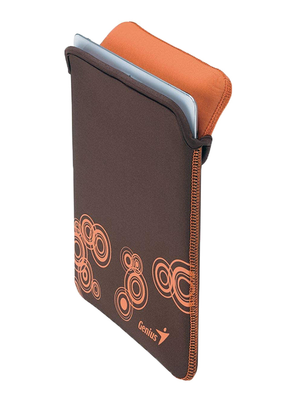 Genius Tablet PC/iPad Mini/iPad 10-inch Polyester Waterproof Sleeve Bag, GS-1001, Brown/Orange
