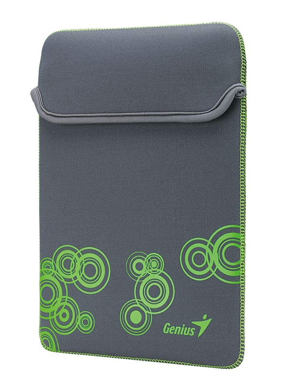 جينيس غطاء حماية لجهاز التابلت/آيباد/آيباد ميني 10 انش من البوليستر المقاوم للماء, GS-1001, رمادي/اخضر