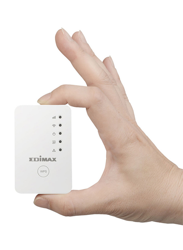 Edimax N300 Mini Universal Wi-Fi Range Extender/Access Point/Wi-Fi Bridge (EU), EW-7438RPN-M, White