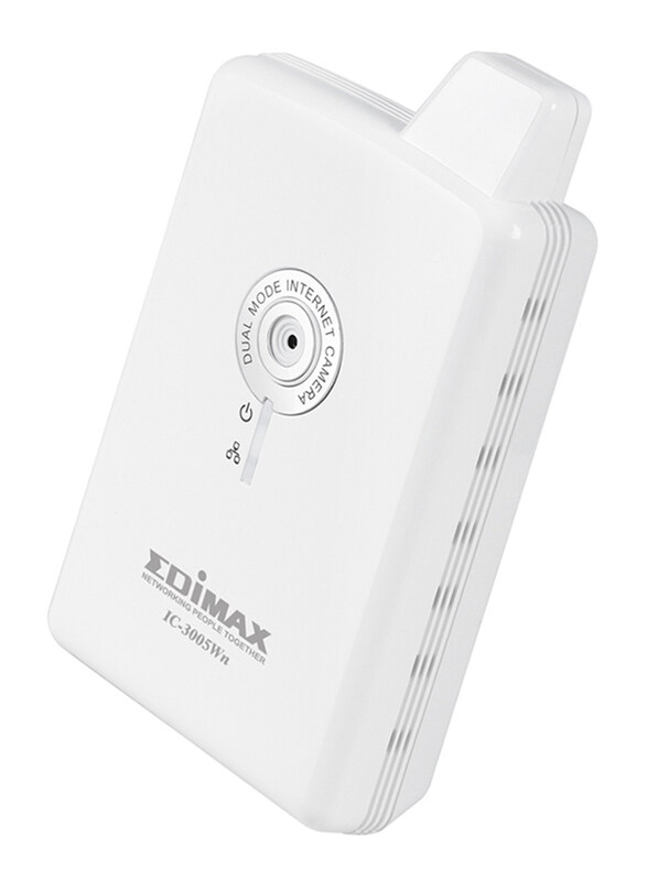 

Edimax IC-3005Wn 150Mbps Wireless 802.11n Dual Mode IP Camera with 0.3 MP, White