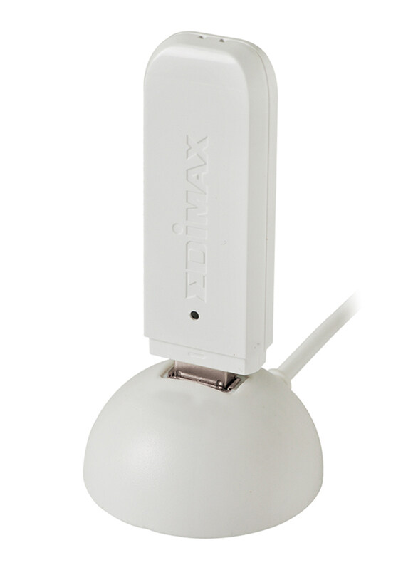 

Edimax 300Mbps Wireless 802.11 a/b/g/n Concurrent Dual-Band Gigabit USB Adapter, EW-7722UND, White