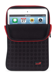 Genius Tablet PC 7-inch Polyester Portable Bubble Sleeve Bag, GS-721, Black/Red