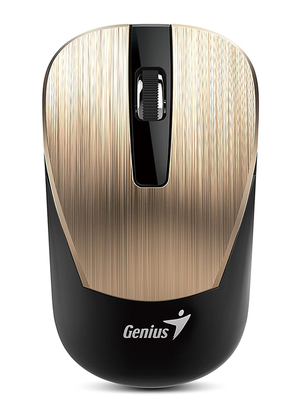 Genius NX-7015 Wireless Optical Hairline Design Mouse, Gold