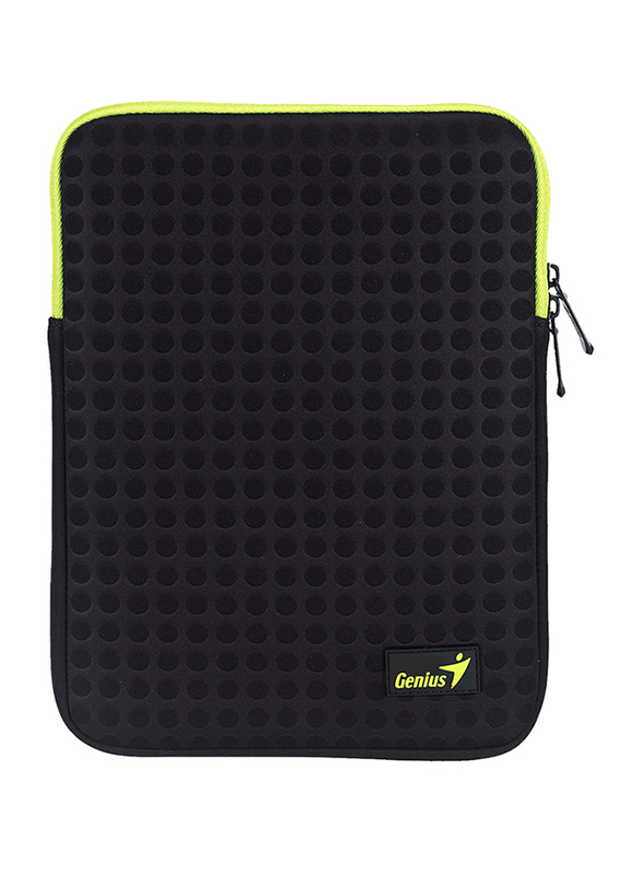 Genius Tablet PC/iPad Mini/iPad 8-inch Polyester Sleeve Bag, GS-1021, Black/Green