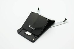 Lafeada Slim Traveler Micro Stand with Sim Card Storage for Smart Phone/Tablet PC, Black