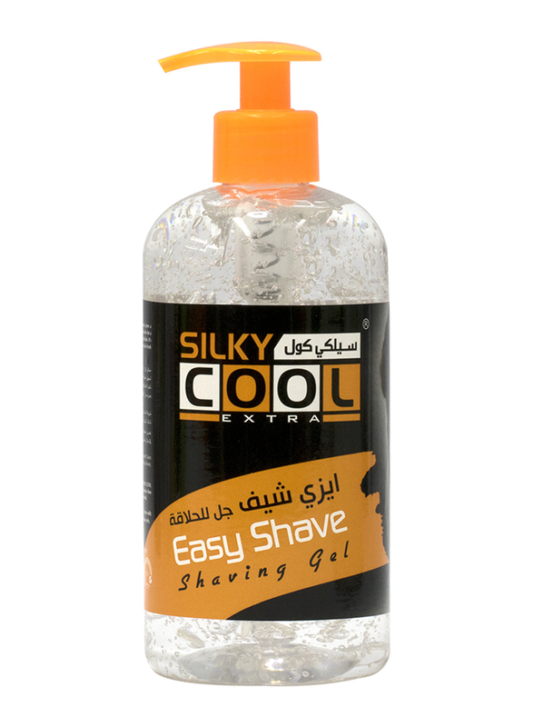 Silky Cool Shaving Gel for Normal Skin with Pump, 500ml