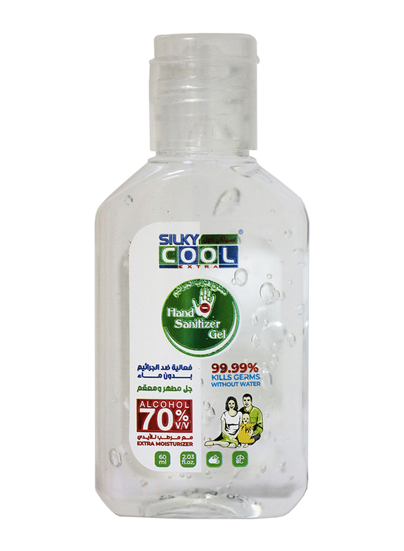 

Silky Cool Extra Moisturizer Hand Sanitizer Gel, 60ml