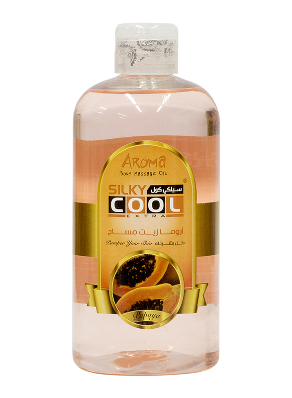Silky Cool Papaya Massage Oil, 500ml