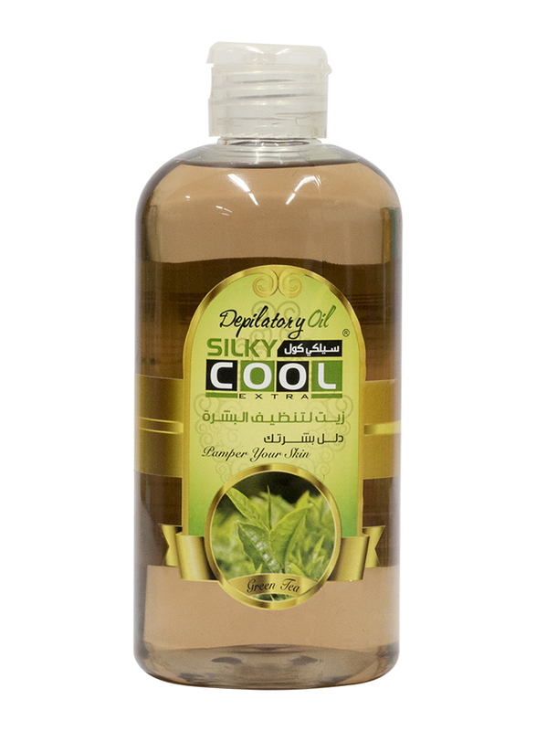 Silky Cool Extra Green Tea Depilatory Oil, 500ml