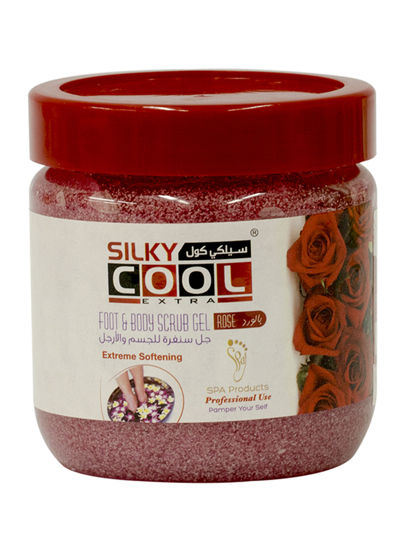 Silky Cool Extra Rose Foot & Body Scrub Gel, 500ml