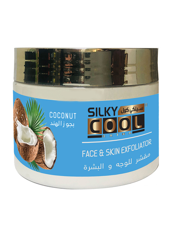 Silky Cool Coconut Face and Skin Exfoliator, 350ml