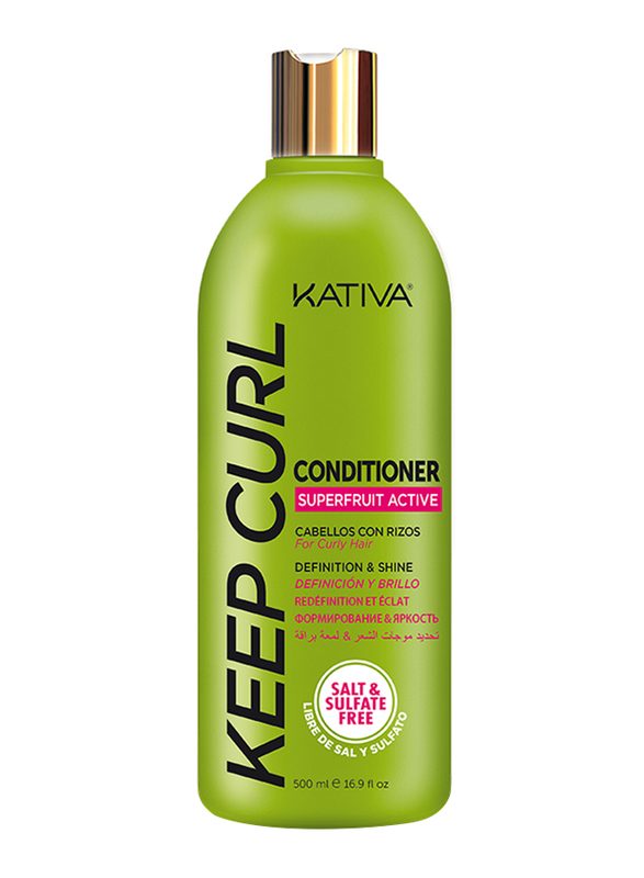 Kativa Keep Curl Conditioner for Curly Hair, 500ml