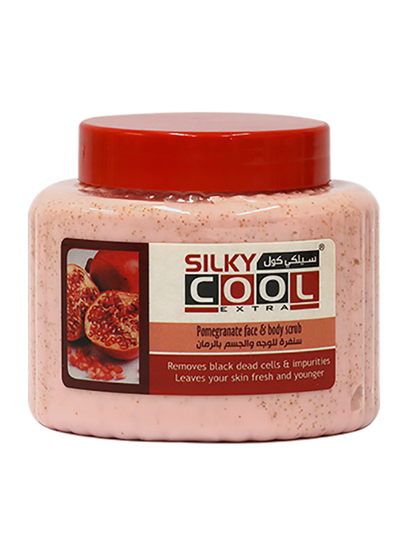 Silky Cool Pomegranate Face & Body Scrub, 500ml