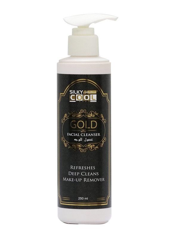 Silky Cool Gold Facial Cleanser, 250ml, Clear
