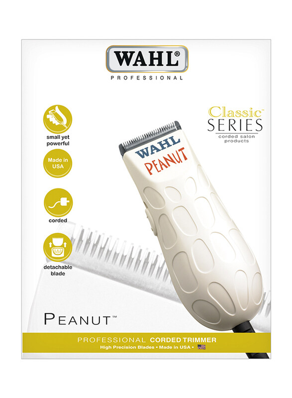 

Wahl Peanut Classic Series Professional Corded Hair Trimmer, 8685, White