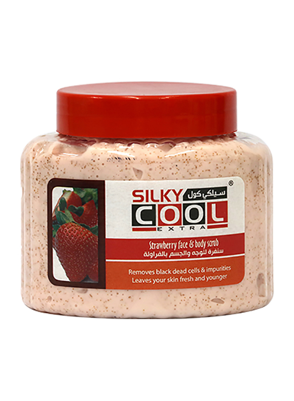 Silky Cool Strawberry Face & Body Scrub, 500ml
