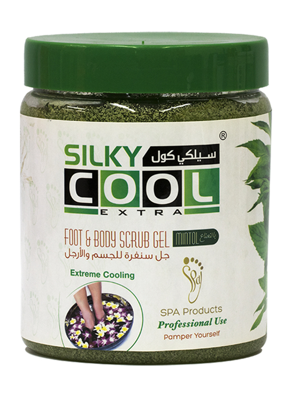 Silky Cool Extra Mentol Foot & Body Scrub Gel, 1000ml