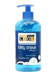 Silky Cool Shaving Gel for Sensitive Skin with Pump, 500ml