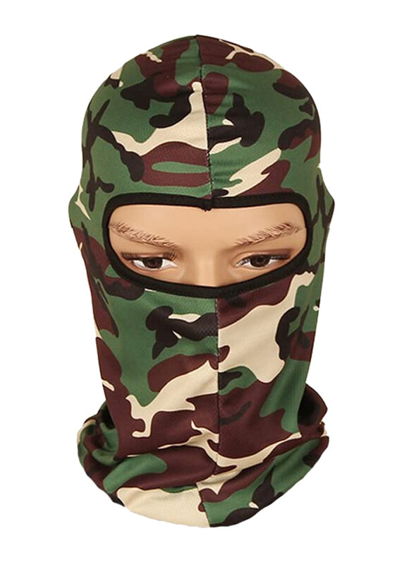 

Generic Cycling Sports Mask Polyester Bandana Headwear, Green Military Camouflage, One Size