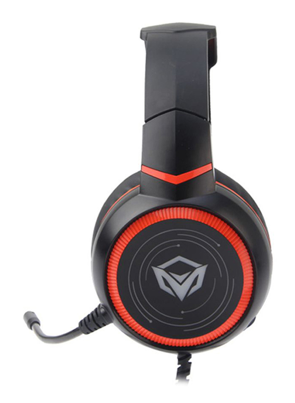 Meetion MTHP-030 USB Wired Over-Ear Noise Cancelling Gaming Headset with Mic, Black