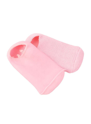Moisturize Cracked Skin Gel Socks, Pink, 1 Pair
