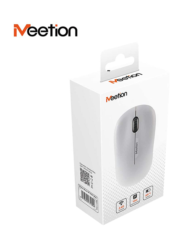 Meetion R545 Wireless Optical Mouse, White