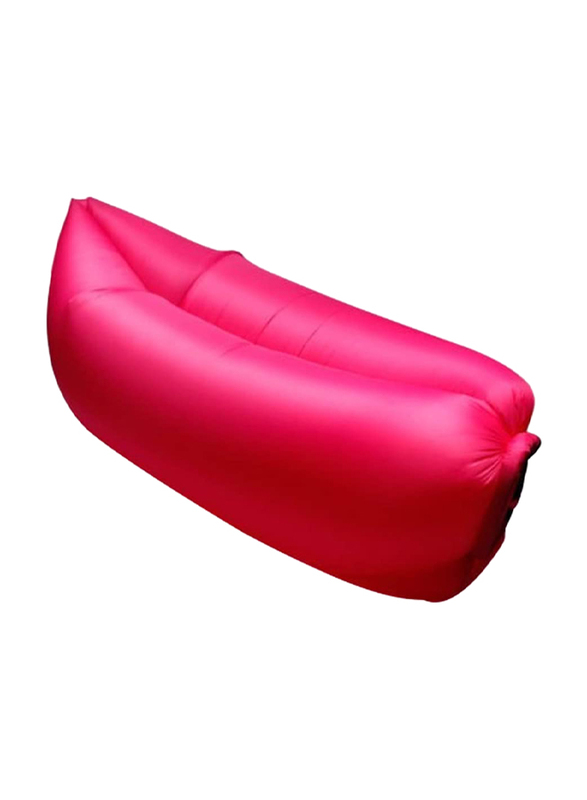 Fast Inflatable Lazy Sofa Air Sleeping Bag, Pink, Single
