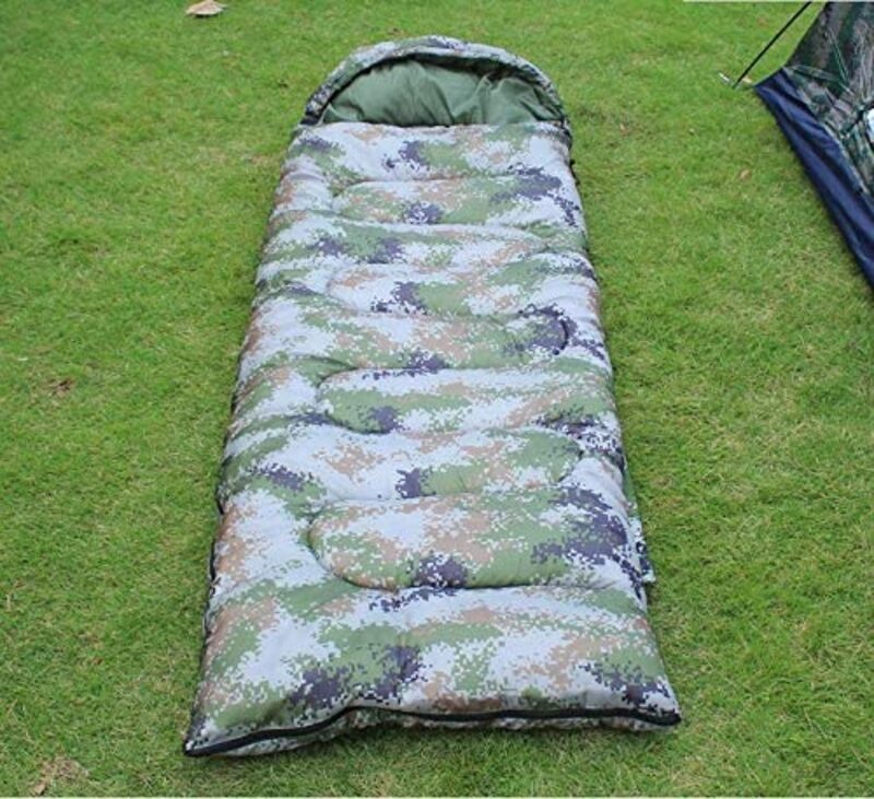 Digital Envelope Portable Outdoor Camping Equipment Sleeping Bag, ZJM-YD0019C, Camouflage Green, Single