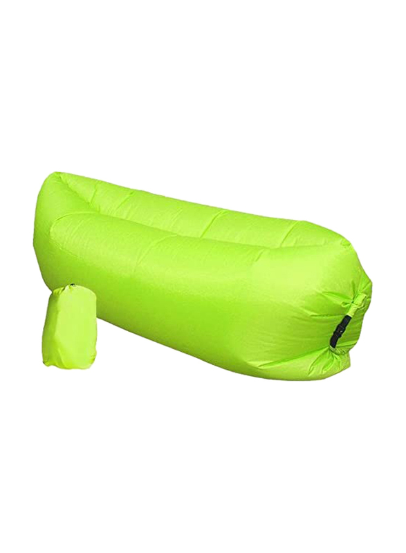 Fast Inflatable Lazy Sofa Air Sleeping Bag, Green, Single