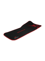 Meetion P100 Large Extended Gaming Mouse Mat, Red/Black