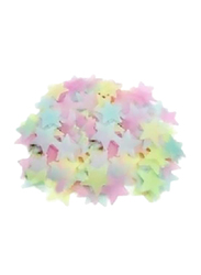 Fluorescent Decal Glow Luminous Stars Wall Stickers, 100 Pieces, Ages 1+