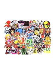 PVC Car Styling Cartoon Sticker Set, 100 Pieces, Multicolor