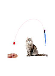 Golden Rose Interactive Retractable Cat Wand with Caterpillar Toy Teaser, Multicolour