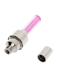 Bicycle Valve Caps Tyre Wheel Lighting Neon LED Lamp Light, H8198P, Pink
