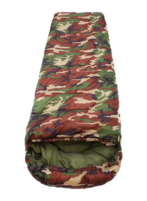 Envelope Style High Quality Cotton Outdoor Hiking Hunting Camping Sleeping Bag, Camouflage, Single