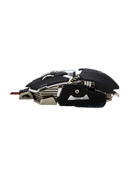 Meetion M990 Mechanical USB Optical Gaming Mouse, Black/Silver