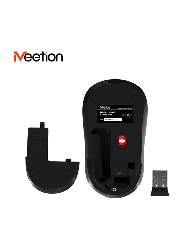 Meetion R545 Wireless Optical Mouse, Black