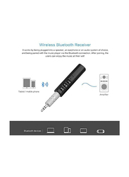 Universal 3.5 mm Jack AUX Bluetooth Audio Receiver Adapter for Car Stereo/Headphone, Black