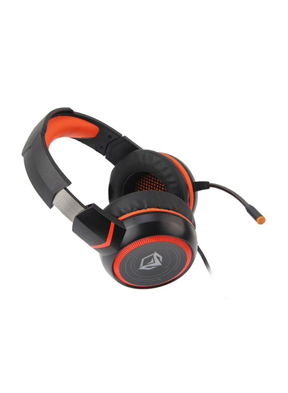 Meetion MTHP-030 USB Wired Over-Ear Noise Cancelling Gaming Headset with Mic, Black