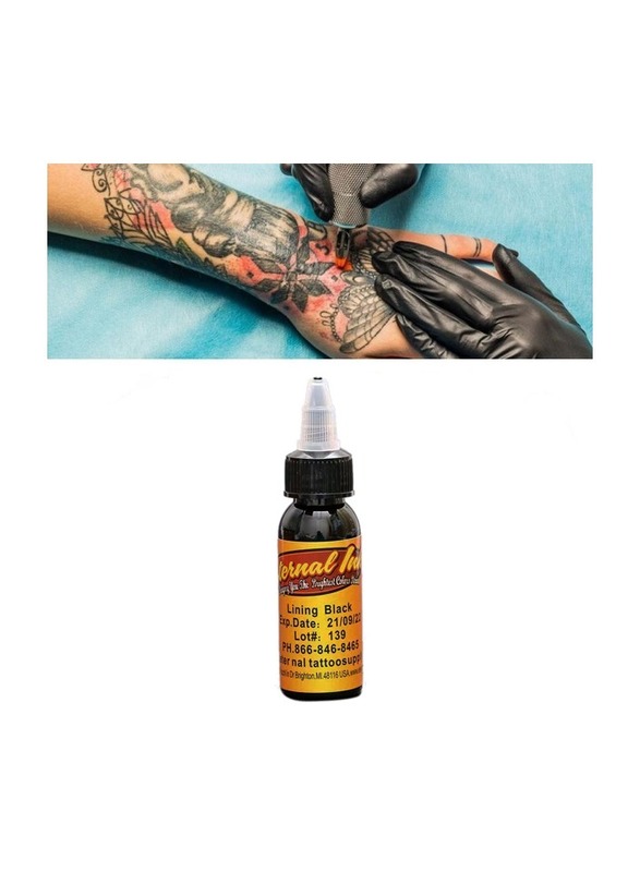 1-Bottles 30ml Tattoo Makeup Ink Pigment Professional Beauty Body Art Inks Color Lining Black