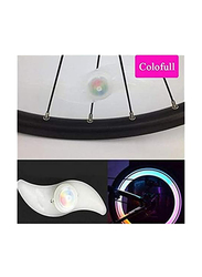 Bike Spoke Wheel Tyre Wire Right Flash Model Neon LED Lamp Light, Multicolor