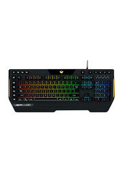 Meetion Macro Pro K9420 Wired Membrane Gaming English Keyboard with RGB Backlit, Black