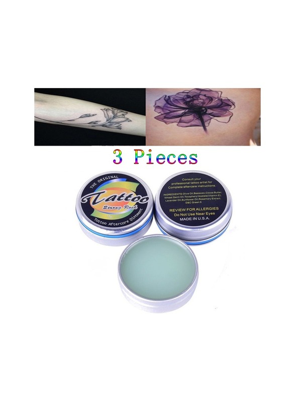 3-Pieces Strong Rack Tattoo Aftercare Ointment,Healing Protection Balm Cream,Tattoo Aftercare Ointment