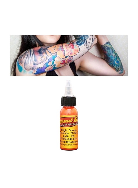 1 Bottles 30ml Tattoo Makeup Ink Pigment Professional Beauty Body Art Inks Color Bright Orange