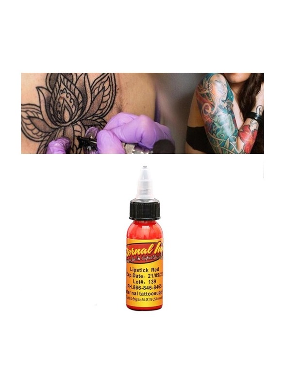 1-Bottles 30ml Tattoo Makeup Ink Pigment,Professional Beauty Body Art Inks,Colour Lipstick Red